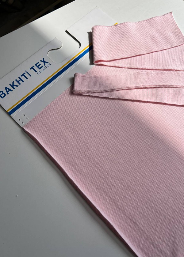 30/1 - ЛАКОСТ 100% БАВОВНА ПЕНЬЄ ТУРЕЧЧИНА - СВІТЛИЙ РОЖЕВИЙ / A.PEMBE